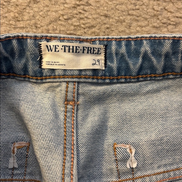 Free People We The Free Deep Trance Dropped Boyfriend Jean in Sweet Dreams Sz 29 - Picture 4 of 7